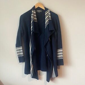 Eddie Bauer Navy and White Cardigan